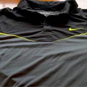Black/Grey/Volt Nike Golf Polo
